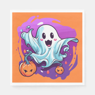 Serviette En Papier Naples en papier d'Halloween