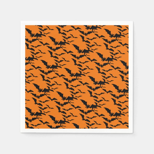 Serviette En Papier Naples en papier d'Halloween (Devant)