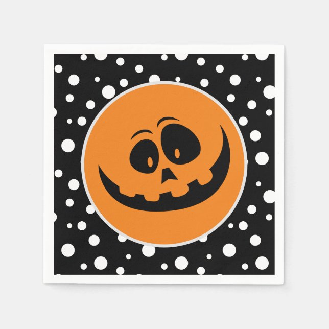 Serviette En Papier Naples en papier d'Halloween (Devant)