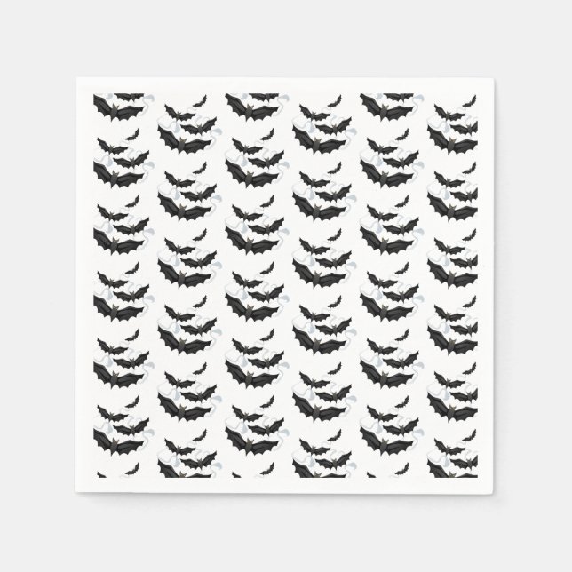 Serviette En Papier Naples en papier d'Halloween (Devant)