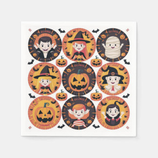 Serviette En Papier Naples en papier d'Halloween