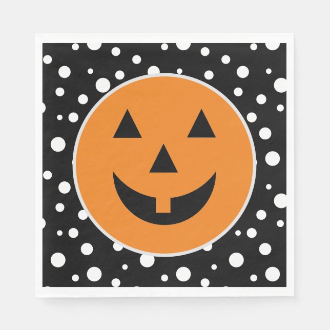 Serviette En Papier Naples en papier d'Halloween (Devant)