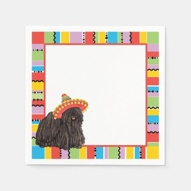 Serviette En Papier Naples en papier Fiesta Puli (Devant)