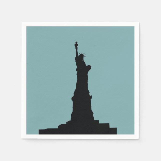 Serviette En Papier Naples en papier Lady Liberty (Devant)