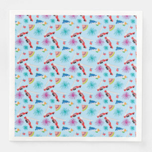 Serviette En Papier Naples en papier Nantucket 4 juillet