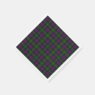 Serviette En Papier Naples en papier plaqué Logan Tartan