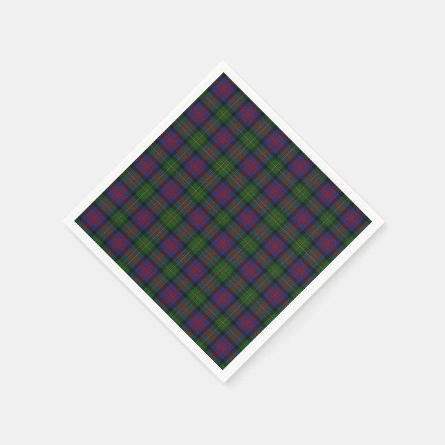 Serviette En Papier Naples en papier plaqué Logan Tartan (Coin)
