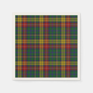 Serviette En Papier Naples en papier tartan Buchanan