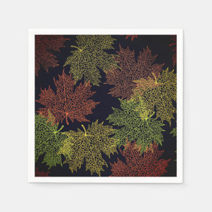 Serviette En Papier Naples Feuilles d'automne