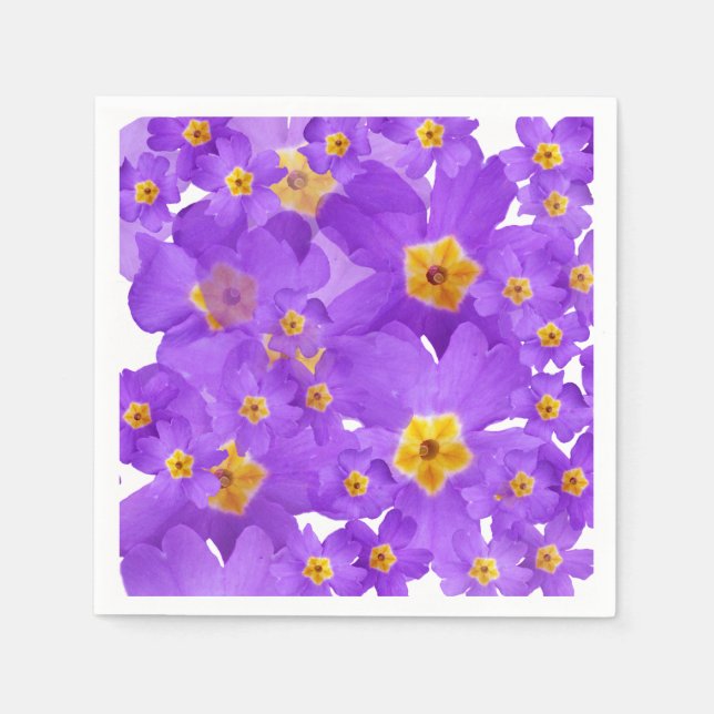Serviette En Papier Naples Floral Lines (Devant)