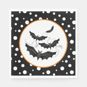 Serviette En Papier Naples Halloween Bats Papier