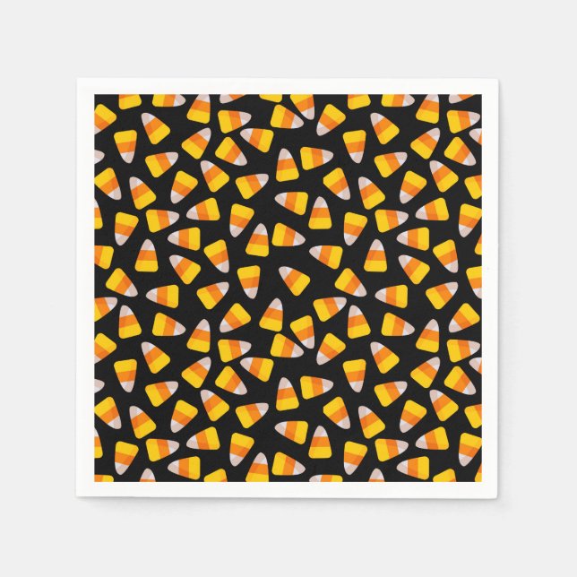 Serviette En Papier Naples Halloween Candy Corn Papier (Devant)