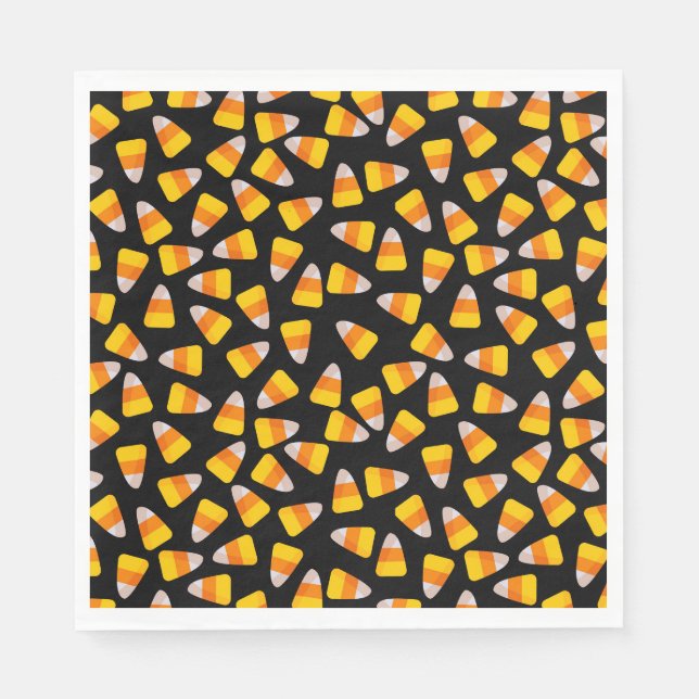 Serviette En Papier Naples Halloween Candy Corn Papier (Devant)