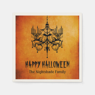 Serviette En Papier Naples Halloween Chandelier Papier