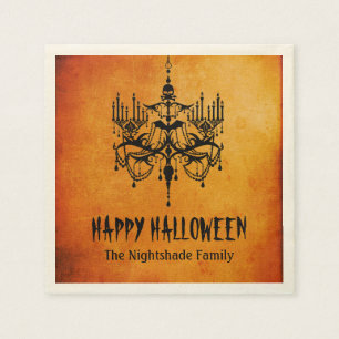Serviette En Papier Naples Halloween Chandelier Papier