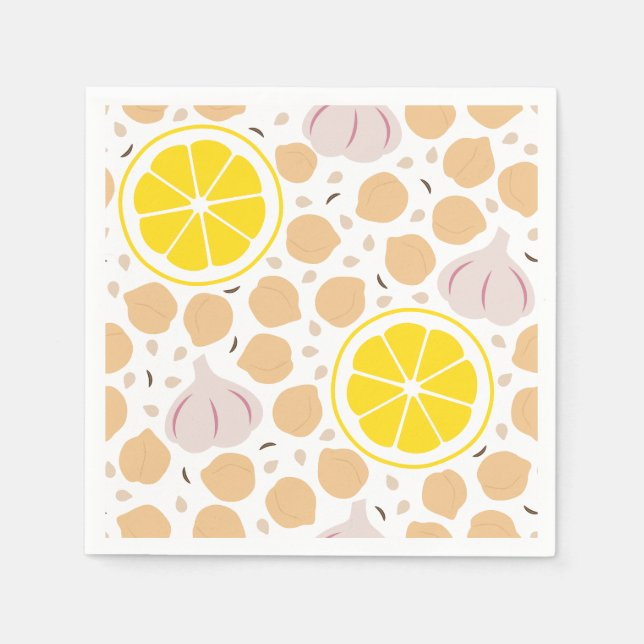 Serviette En Papier Naples Hummus (Devant)