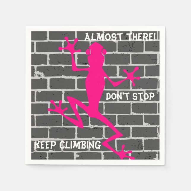 Serviette En Papier Naples Lizard Rose (Devant)