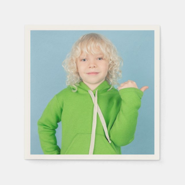 Serviette En Papier Naples photo personnalisées (Devant)