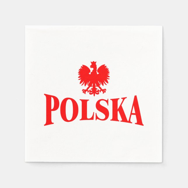 Serviette En Papier Naples Polska Eagle Bar (Devant)