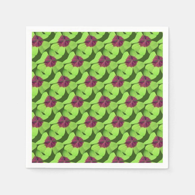 Serviette En Papier Naples (Shamrock) Saint-Patricks Day (Devant)