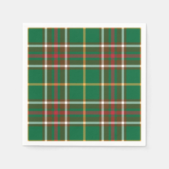 Serviette En Papier Naples tartan de Terre-Neuve (Devant)