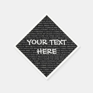 Serviette En Papier Naples Terminologie Médicale personnalisée