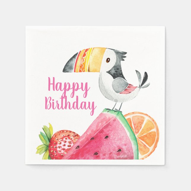 Serviette En Papier Naples Twotti Fruitti (Devant)