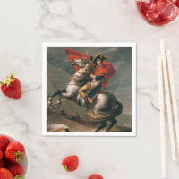 Napoléon à cheval, bataille du col Saint-Bernard