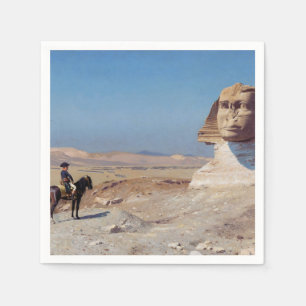 Serviette En Papier Napoléon Bonaparte avant le Sphinx (par Gérôme)