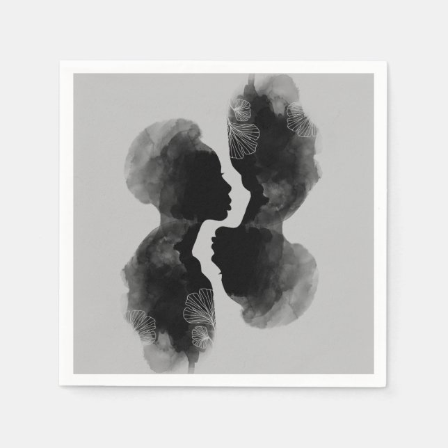 Serviette En Papier Napoléon en papier d'art de la reine africaine Sil (Devant)