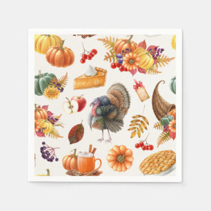 Serviette En Papier Napoléon Thanksgiving traditionnel