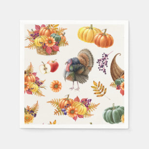 Serviette En Papier Napoléon Thanksgiving traditionnel