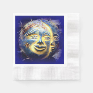 Serviette En Papier napperons en papier pour visage lune