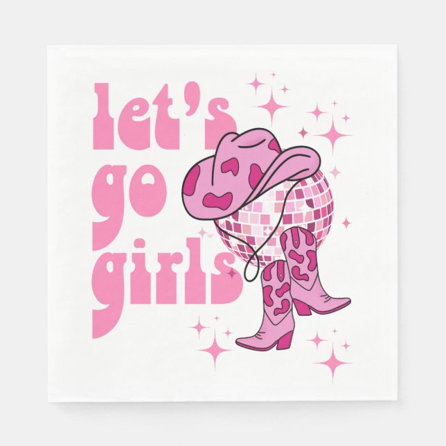 Serviette En Papier Nashville Bachelorette Rodeo Weekend (Devant)