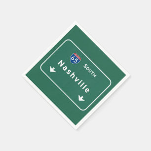 Serviette En Papier Nashville Tennessee tn Interstate Highway Freeway