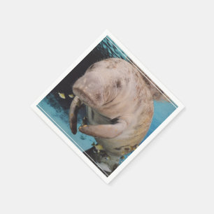 Serviette En Papier Natation de la vache marine