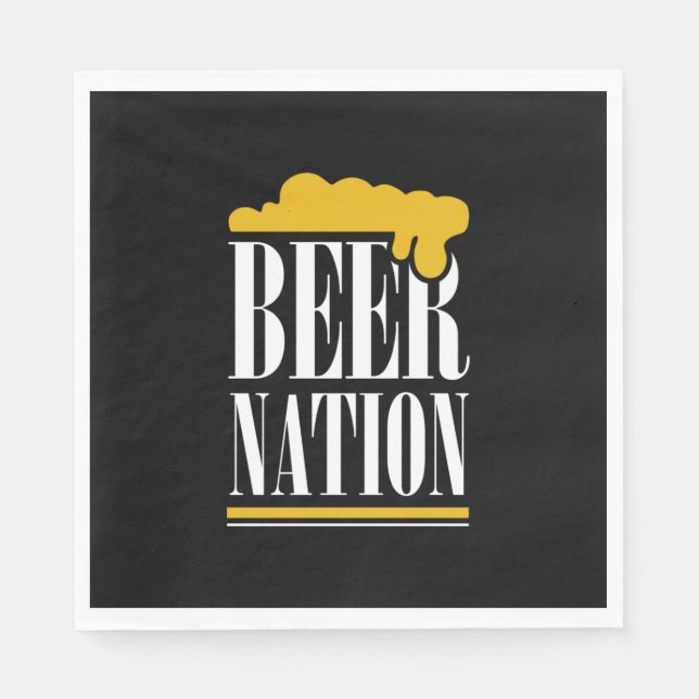 Serviette En Papier Nation de la bière (Devant)