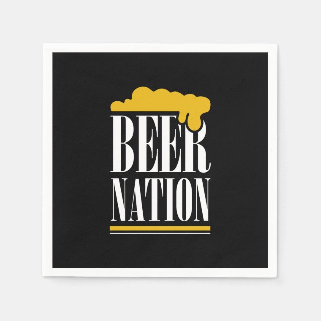 Serviette En Papier Nation de la bière (Devant)