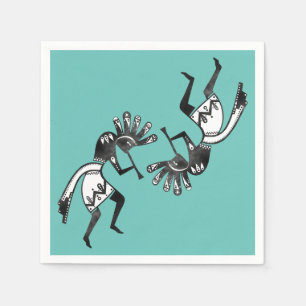 Serviette En Papier Native Americans Culture - Dancing Kokopelli 1