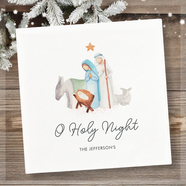 Serviette En Papier Nativité Noël religieux (Créateur téléchargé)
