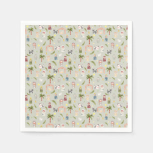 Serviette En Papier Nativité Noël Sage Napkins