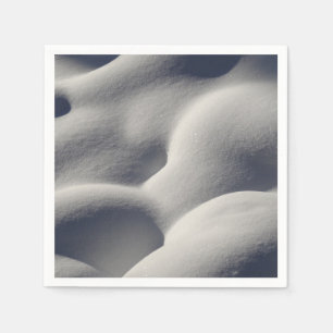 Serviette En Papier Nature Abstraite des monticules de neige mousseuse