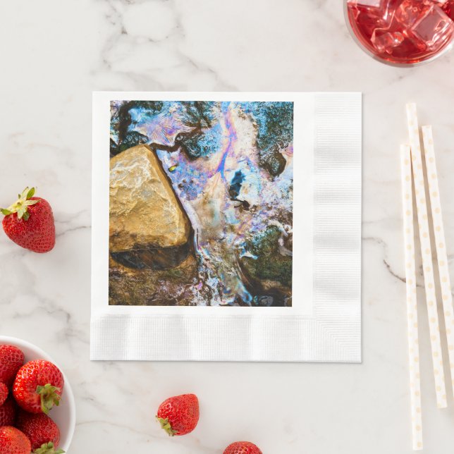 Serviette En Papier Nature abstraite nappes d'eau douce (En situation)