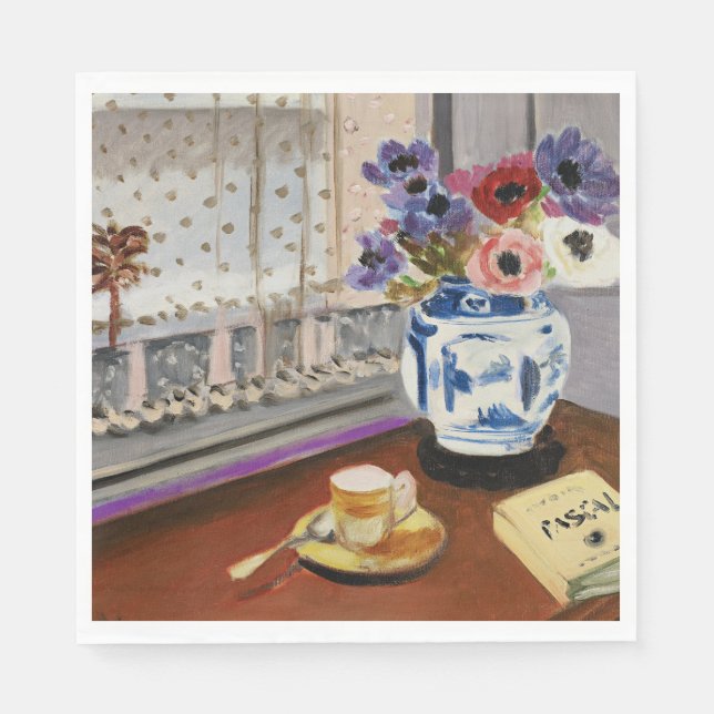 Serviette En Papier Nature morte avec les Pensées de Pascal, (Devant)