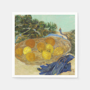 Serviette En Papier Nature morte de Van Gogh Oranges Citrons Gants ble