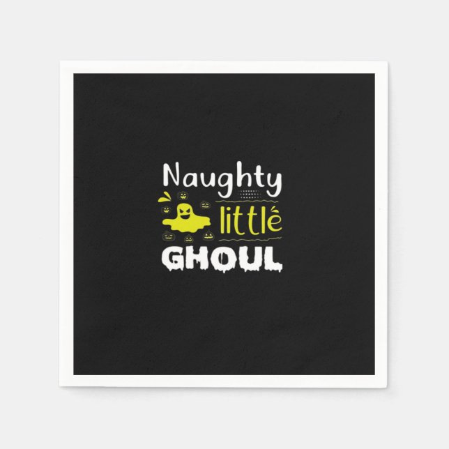 Serviette En Papier Naughty Little Ghoul (Devant)