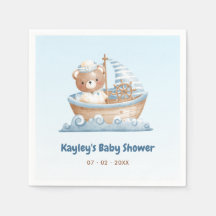 Nautical Bear Boy Baby shower 1er Anniversaire Nap
