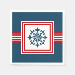 Serviette En Papier Nautical themed design
