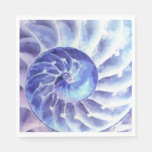 Serviette En Papier Nautilus violet