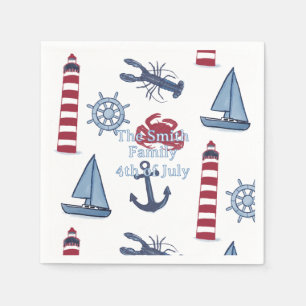 Serviette En Papier Nautique
